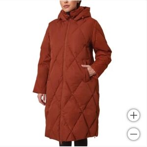 Mondetta Ladies Square Quilted Down Parka ~ nwt